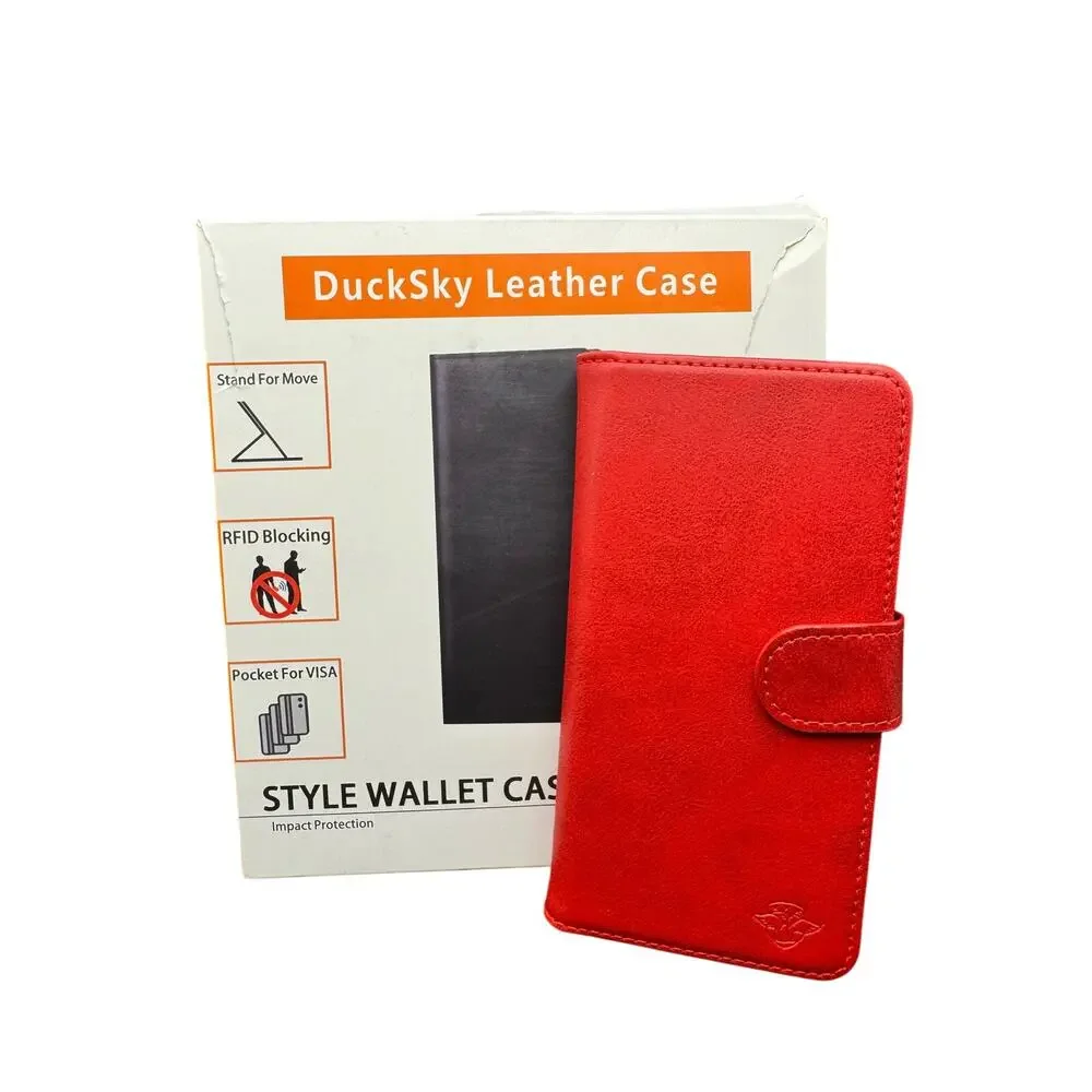 DuckSky Genuine Leather Wallet Stand For Move Case or your mobile device
